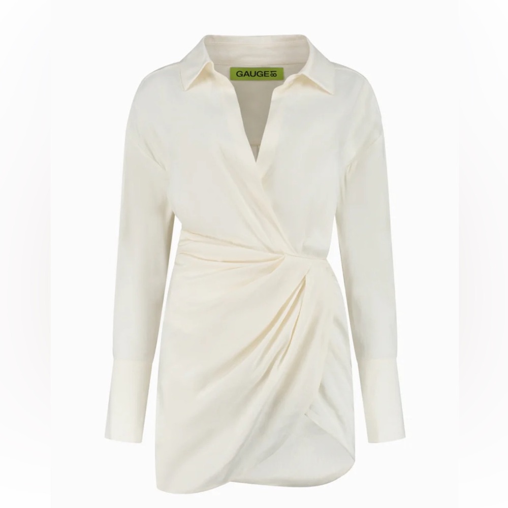 Gauge81 Ivory Draped Dress